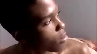 Young black jock sucked by two mature homosexuals