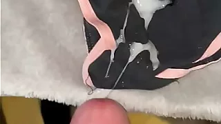 Cum on used small panties